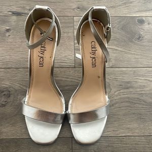 Silver Cathy Jean heels